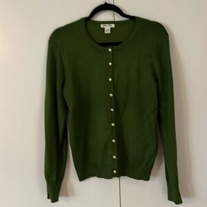 Avocado green women’s cardigan